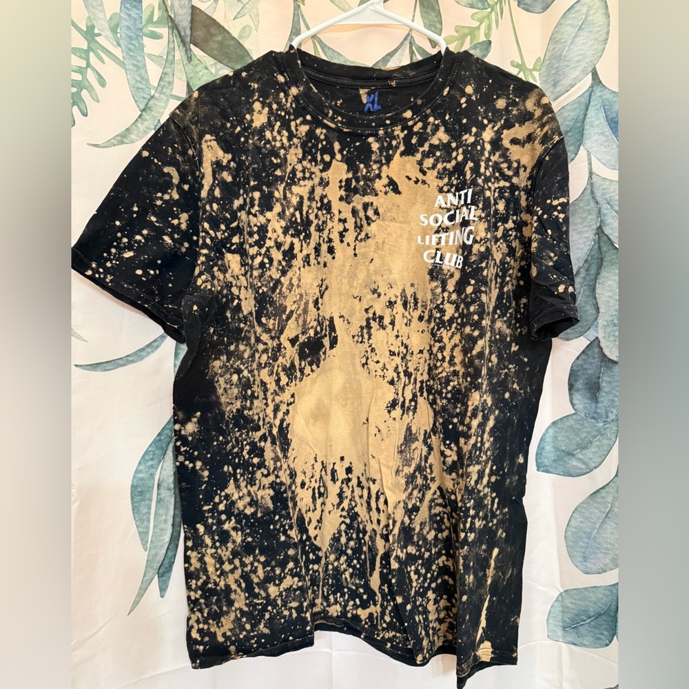 Bacon and Barbells Anti Social Lifting Club acid wash